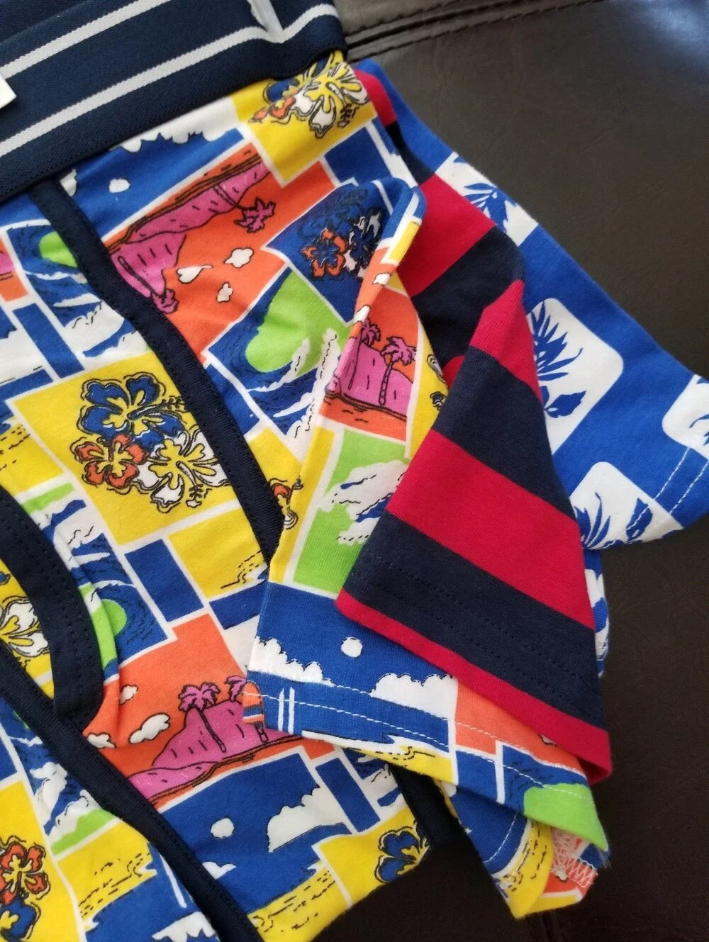 ❗Wonder Nation Boys' Boxer Briefs Medium Tropical Hawaiian Prints (Size 8)❗